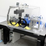 Veeco CP-II AFM with NanoWRITE inside the humidity controlled chamber