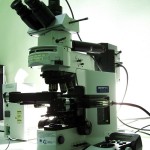 Olympus BX 51 optical microscope with spectrometer